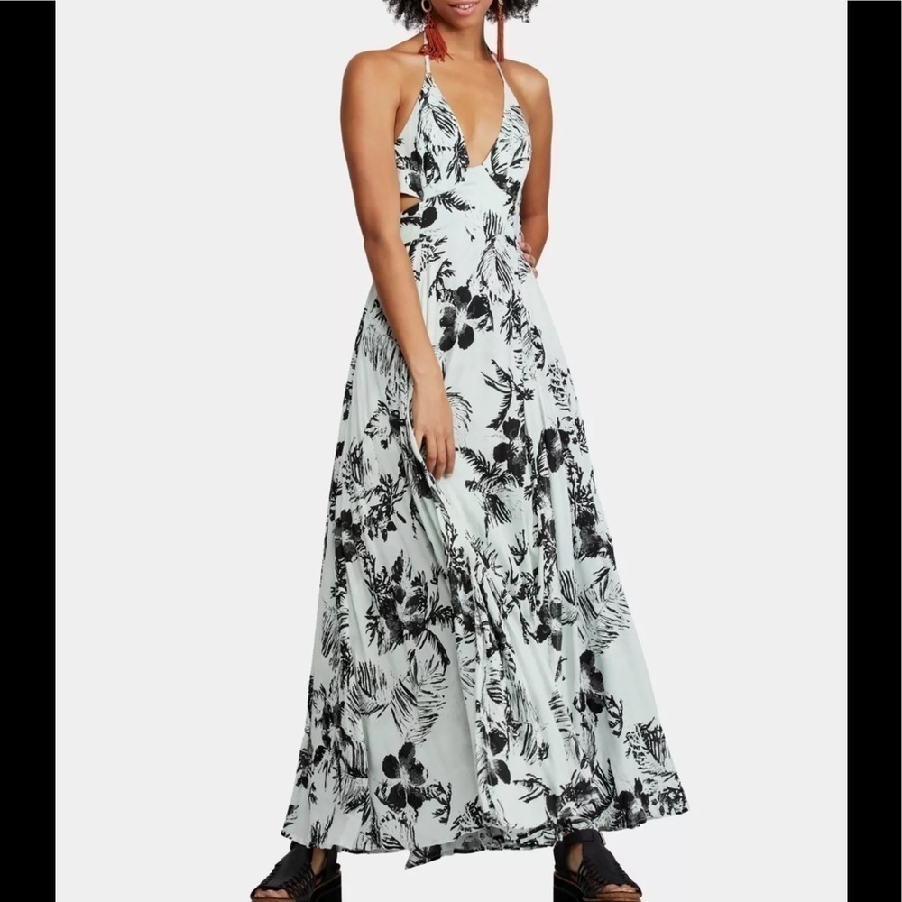 Free people trapeze halter dress size xs